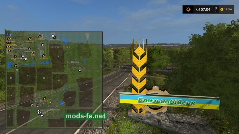 Мод Карта «Хуторок» v1.0 для игры Farming Simulator 2017